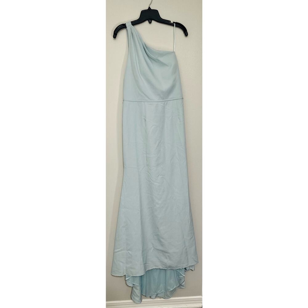 NWT ONE SHOULDER JERSEY MERMAID GOWN SZ 12 - Picture 4 of 8